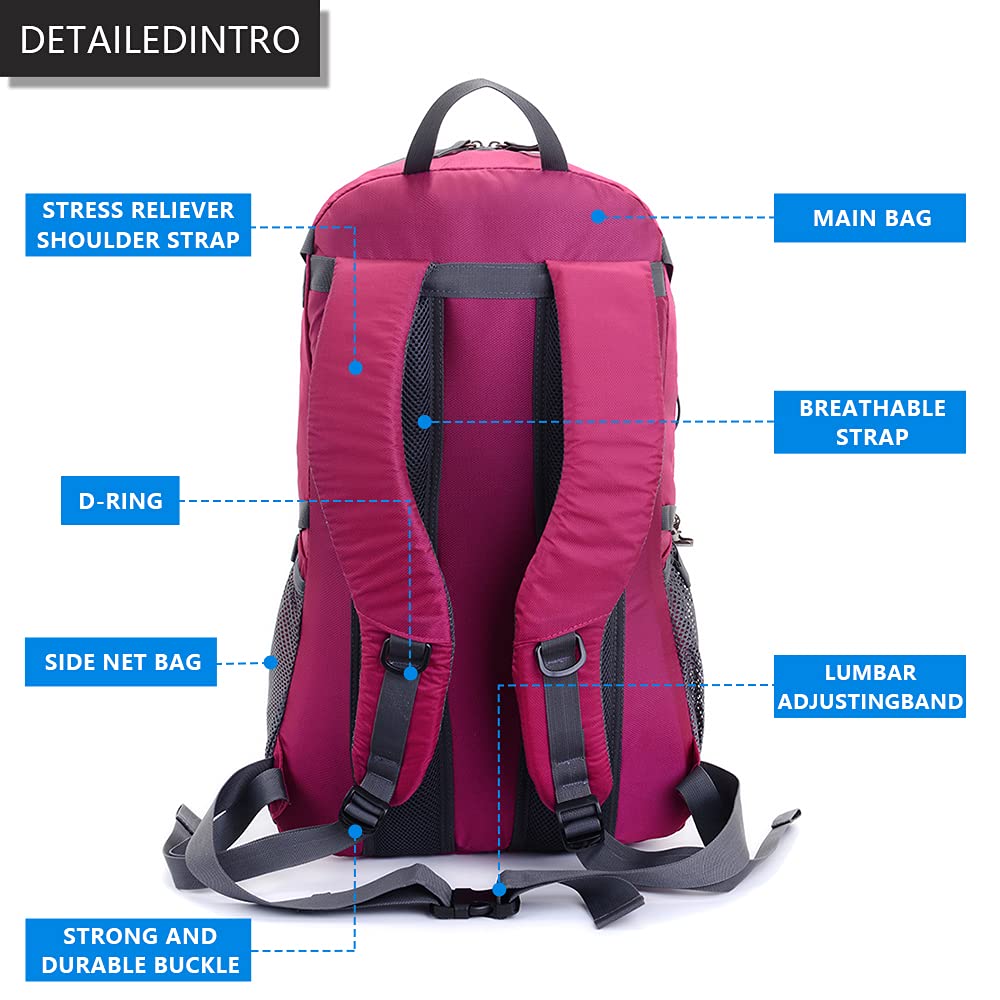 40L leggero Daypack Ciclismo Escursionismo Zaino da viaggio resistente all'acqua
