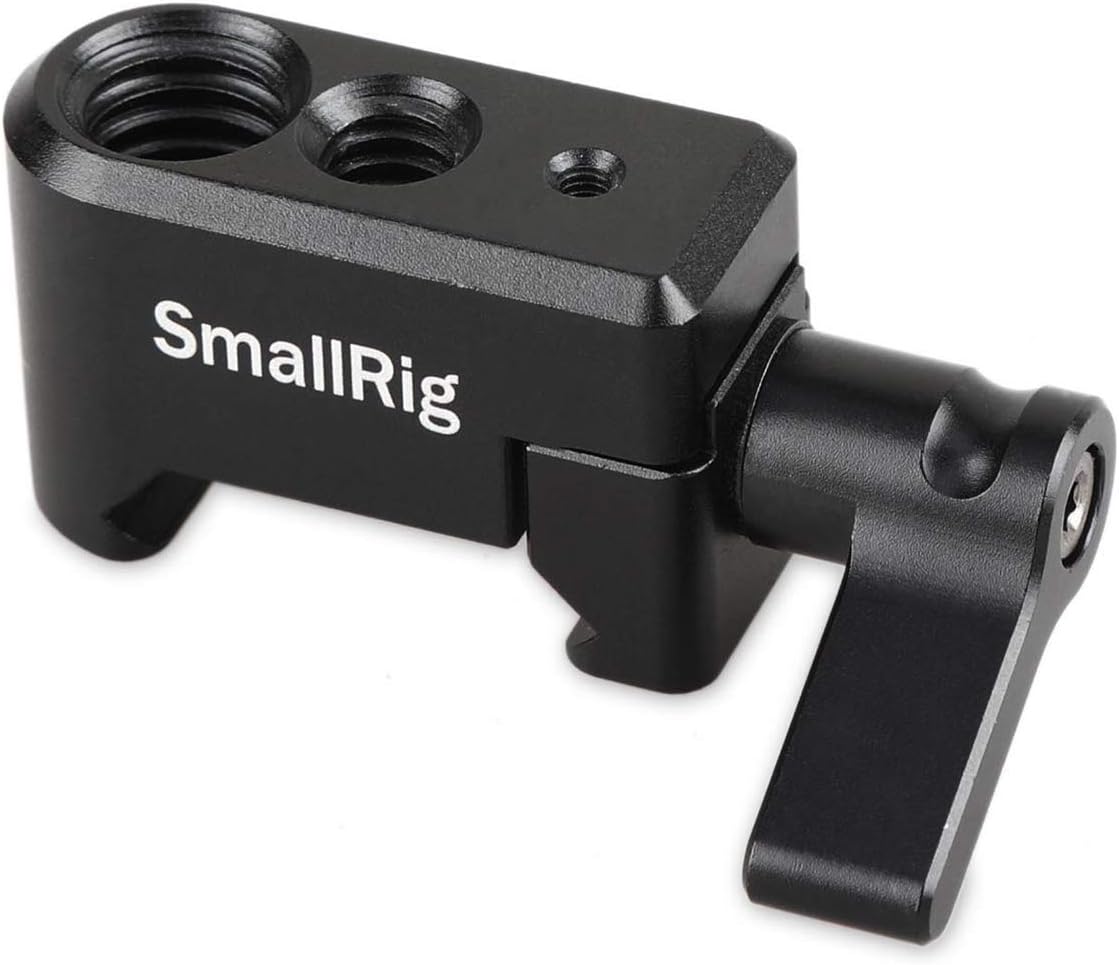 NATO Clamp, Quick Release Clamp with 1/4" 3/8" M2.5 Thread for Cold Shoe Monitor Support Camera Cage - 1973