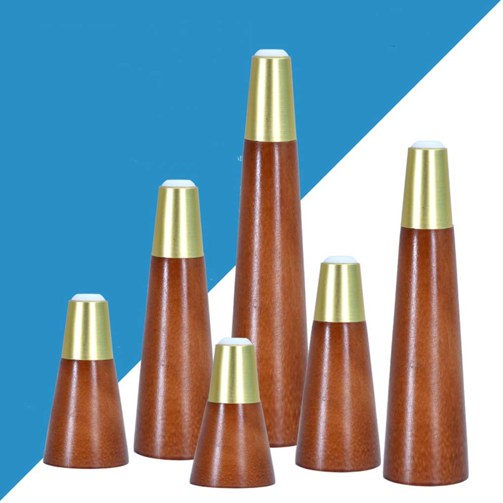 4 piedini di ricambio conici conici in legno massello, per mobili da tavolo, gambe in legno, gambe per mobili da divano, letto, sedia, divano, gambe in legno (noce, 12 cm)