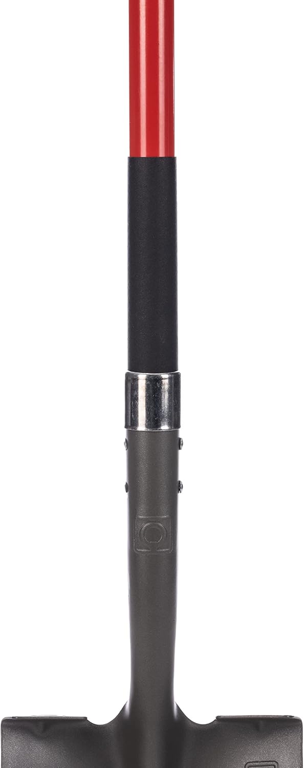 Radius Garden 58-in Long Handle Round-Point Shovel, Steel Shaft, Steel