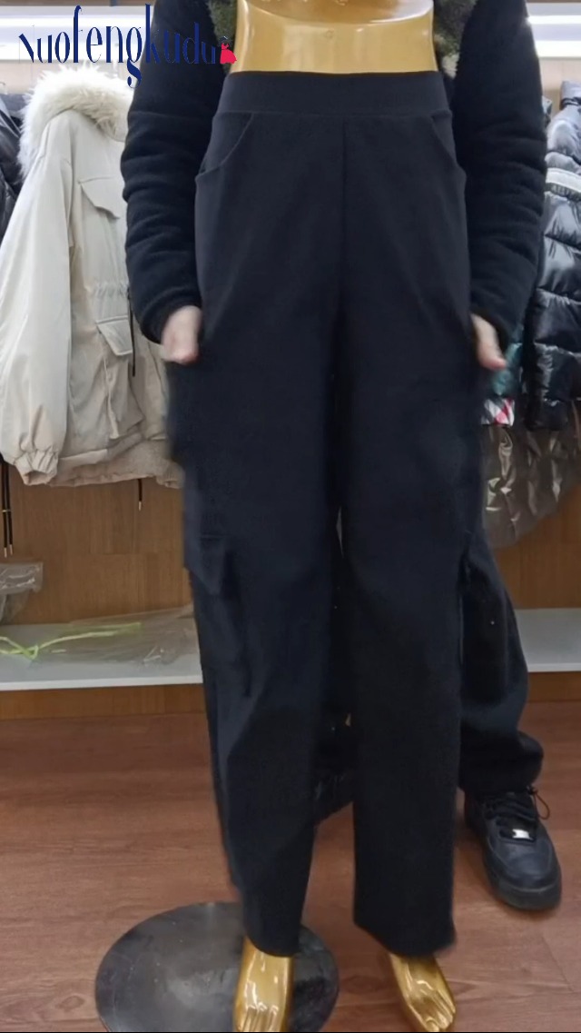 Pantaloni Jogging Donna Vita Alta Elasticizzata – Morbidi, Larghi, Con Tasche, Streetwear Casual, Eleganti E Comodi Per Tutti I Giorni