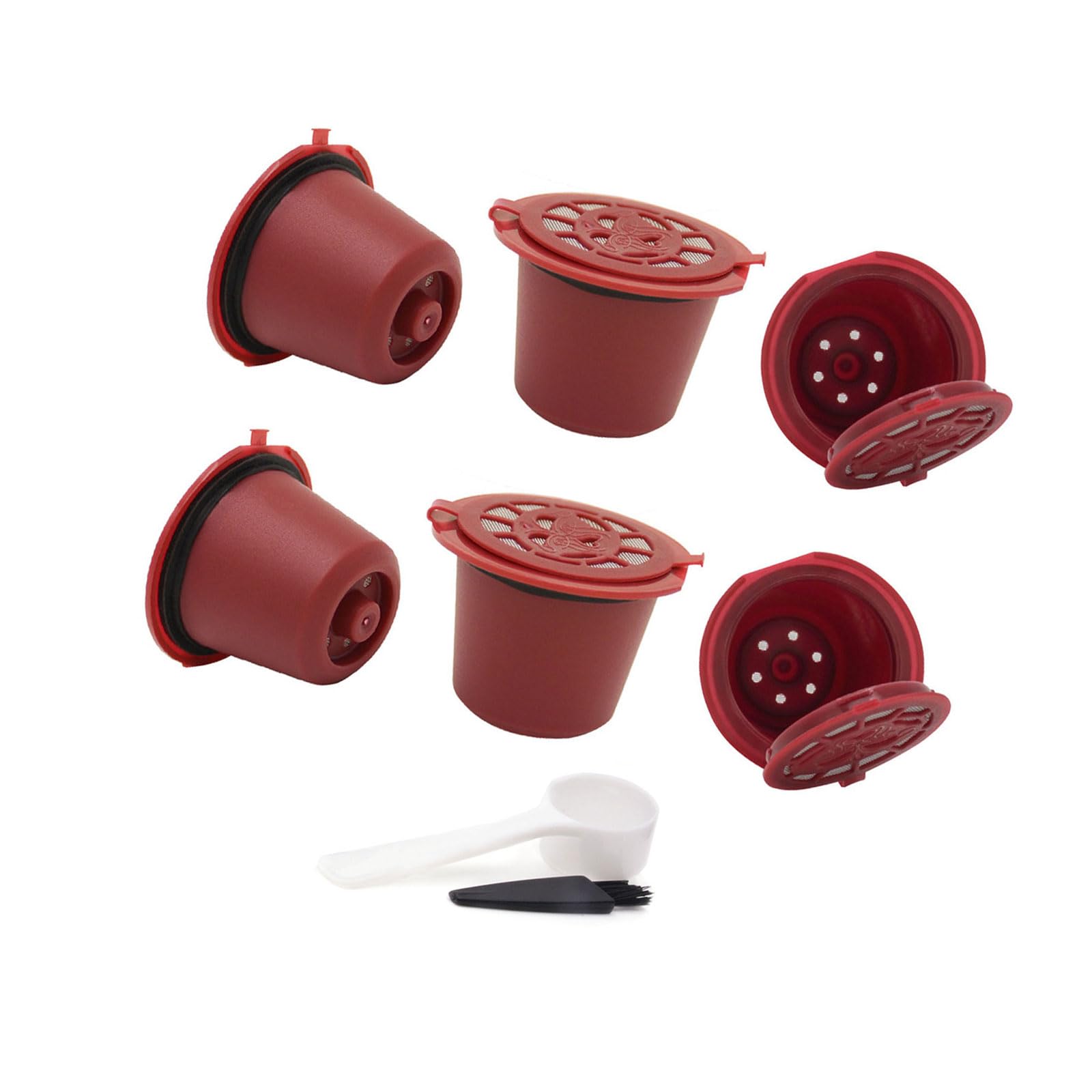 Buxuaaaa Efficiency Coffee Filter Medication Cup with Ergonomic Spoon Brush Not Deadly PRESENTATION Substance Immediate Arrange Structure Fast Installation Coffee Medication