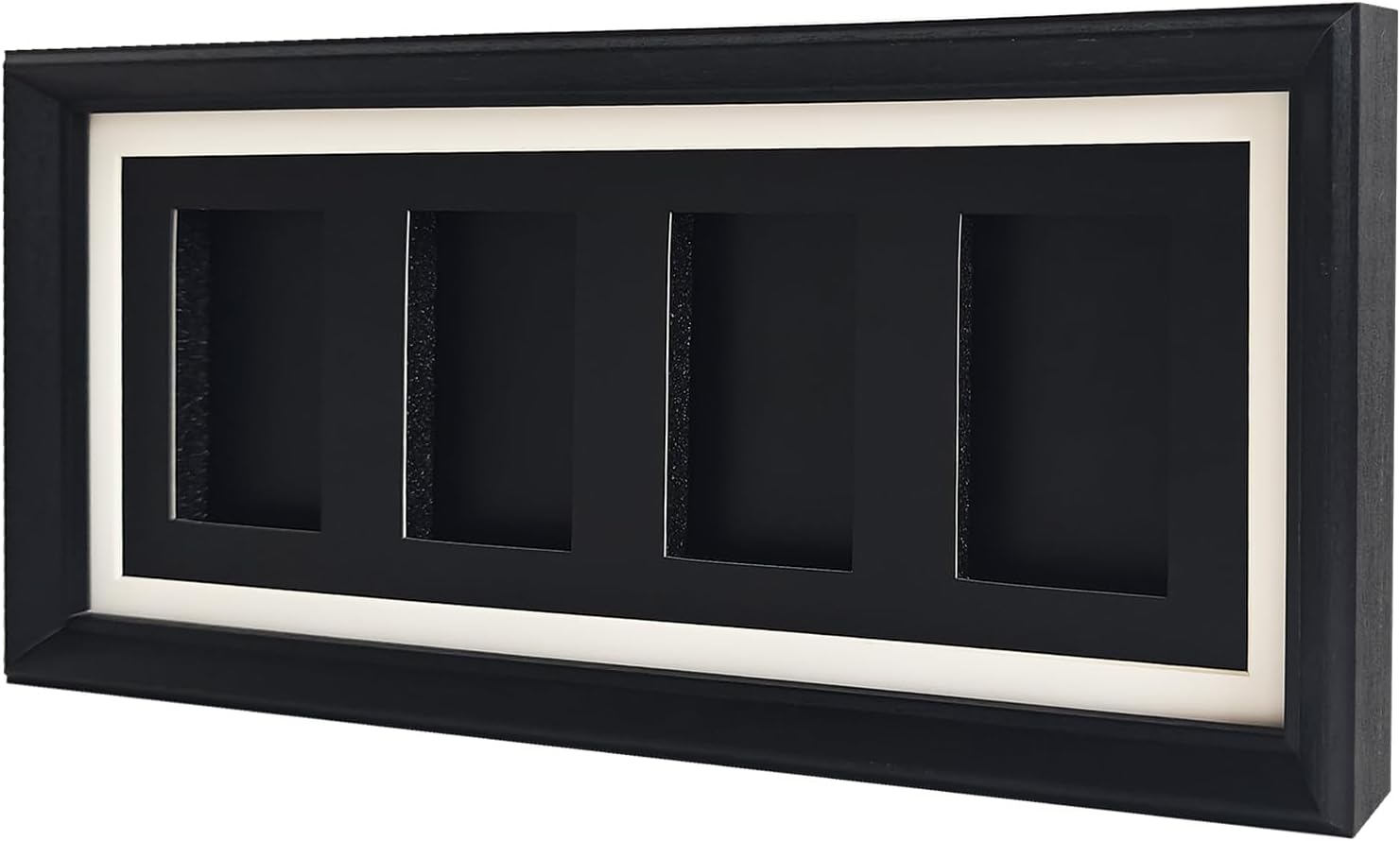 Cassette Tape Photo Frame,4 Cassette Tape Display Frame ,Cassette Tape and Case Display Frame with EVA Foam Lining & Black finish , Retro Music Decor,Cassette Collection Display,Cassette Tape Holder,