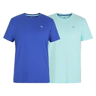 Tommy Bahama - Men's Essential 2 Pack T Shirts, Short Sleeve Crew Neck Stretch Jersey Top for Sleep or Lounge - Amazon product rated Grade B