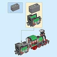 Vista 4 de ZENEBricks - Paquete de alimentación de motor de control remoto compatible con Lego 10361 modelo Holiday Express Train - con caja de batería
