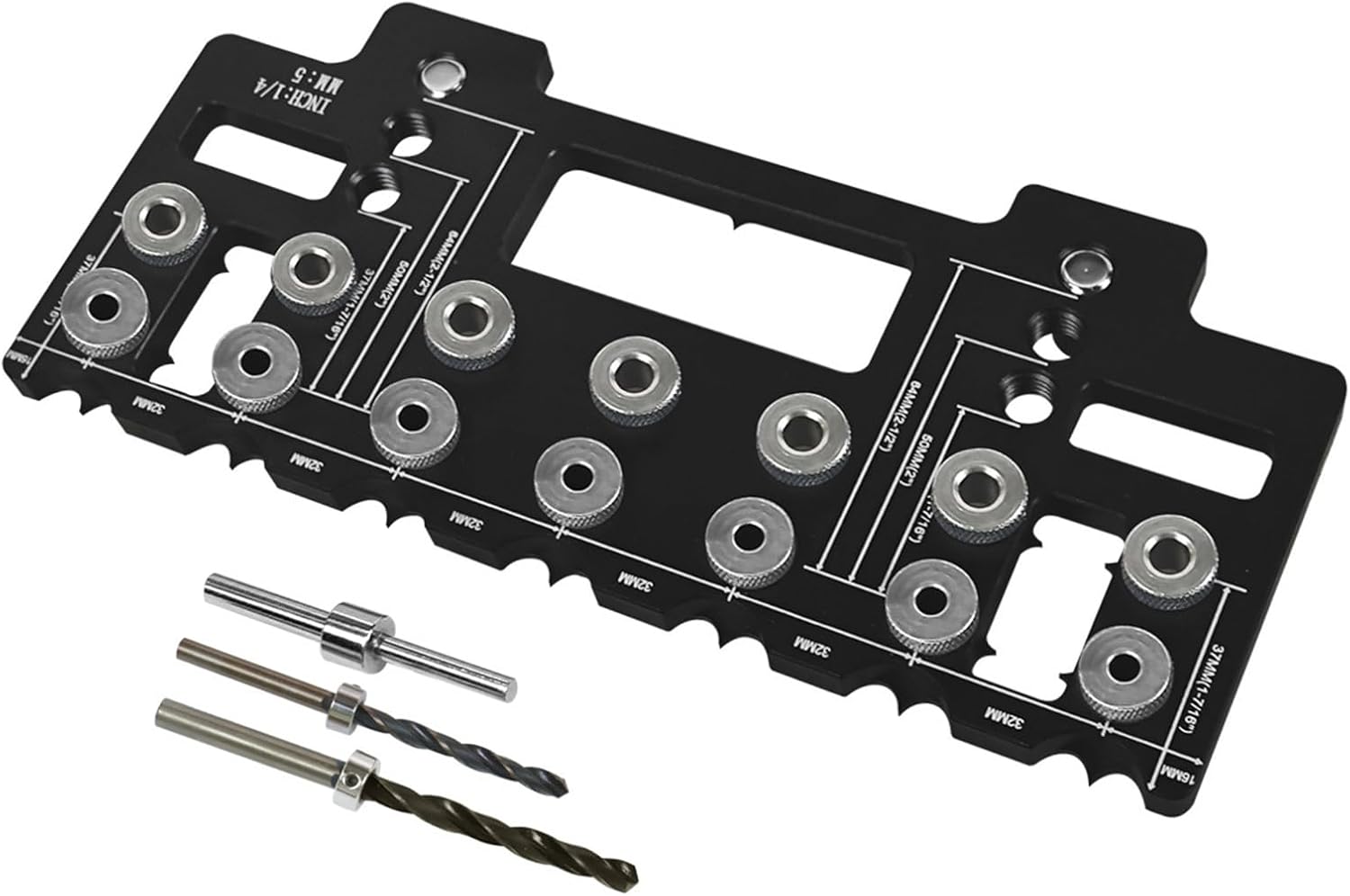 Cabinet Hardware Jig Aluminum Shelf Pin Drilling Templates Woodworking Tool Cabinet Hinges Jig Drill Guide