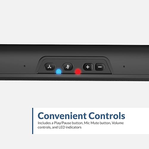 Miniatura 6 de Cyber Acoustics Barra de altavoz USB y Bluetooth (CA-2890BT) altavoz alimentado por USB con altavoz para PC y Bluetooth para conectarse