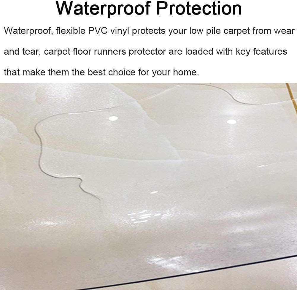 Transparent Office Chair mat,PVC Transparent Floor mat,Non-Slip Floor Protection Floor mat for Hard Floor(40 * 60cm)