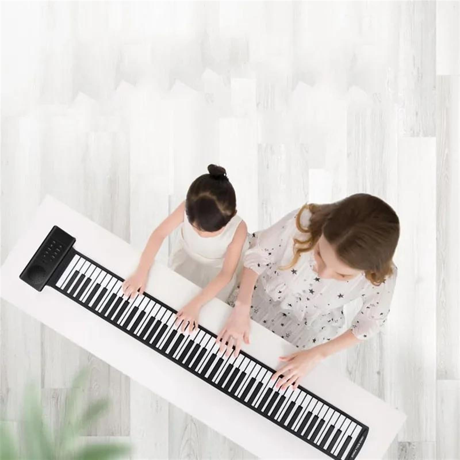 88 Klawiszy Ręce Zwinięte Kontroler Instrumenty Syntezator Pianino Cyfrowe Klawiatura Pianino Elektryczne Przenośne Keyboardy Pianino (Color : 01)