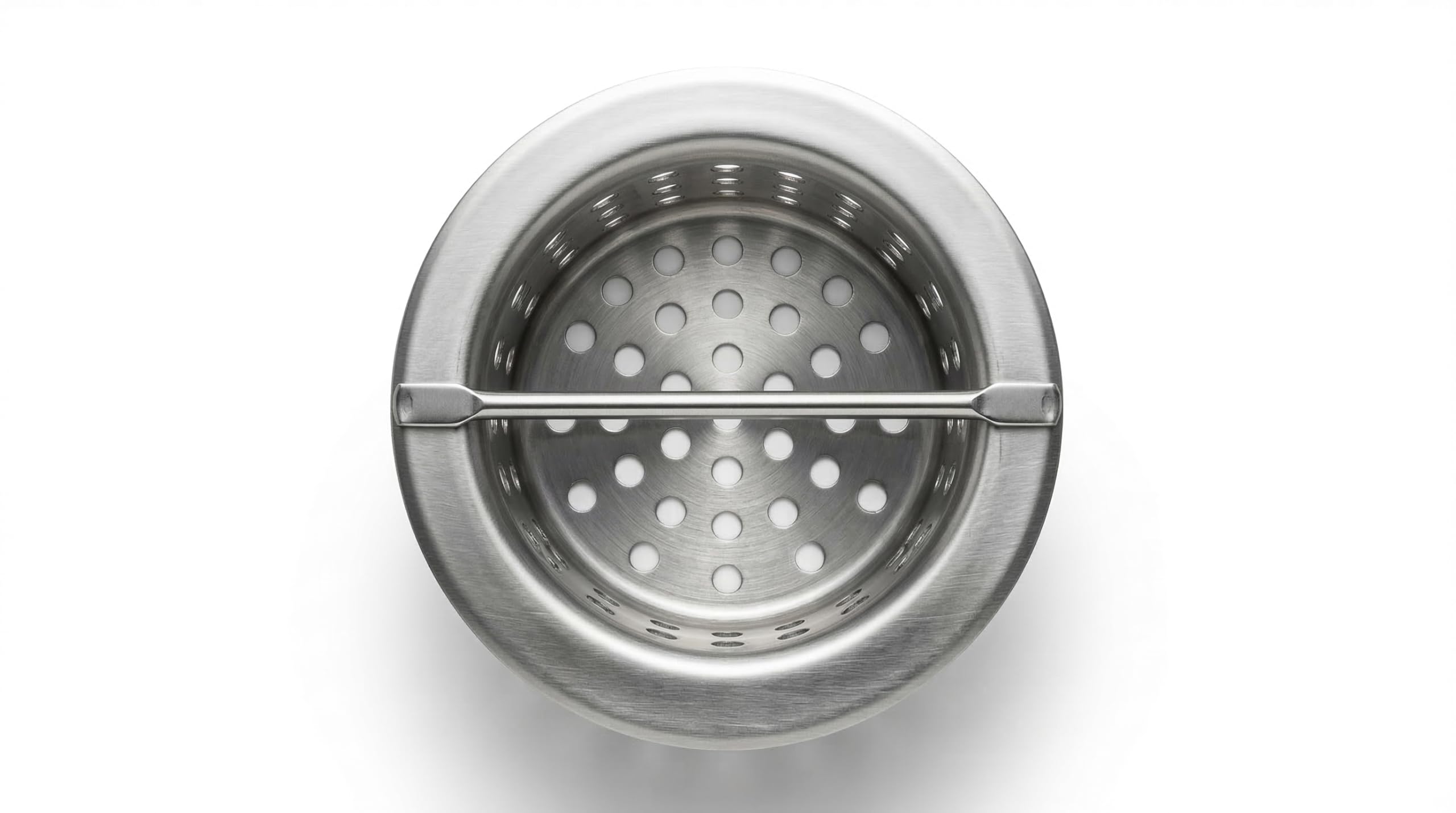Canasta de drenaje de acero inoxidable de 5 pulgadas con asa, colador de desechos de drenaje de piso comercial para desagües de cocina de restaurante, inserto de filtro de drenaje extraíble