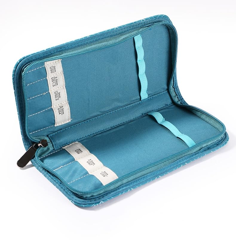 Étui aiguilles à tricoter motif de treillis en losange sac léger de 20 cm pour pull