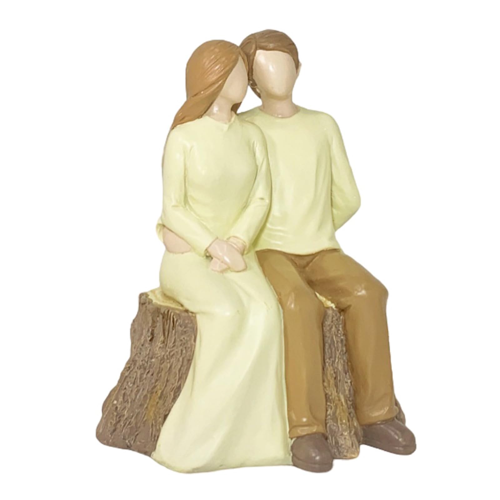 Cadeau pour mariage et anniversaire unique : figurines de couple amoureux en résine