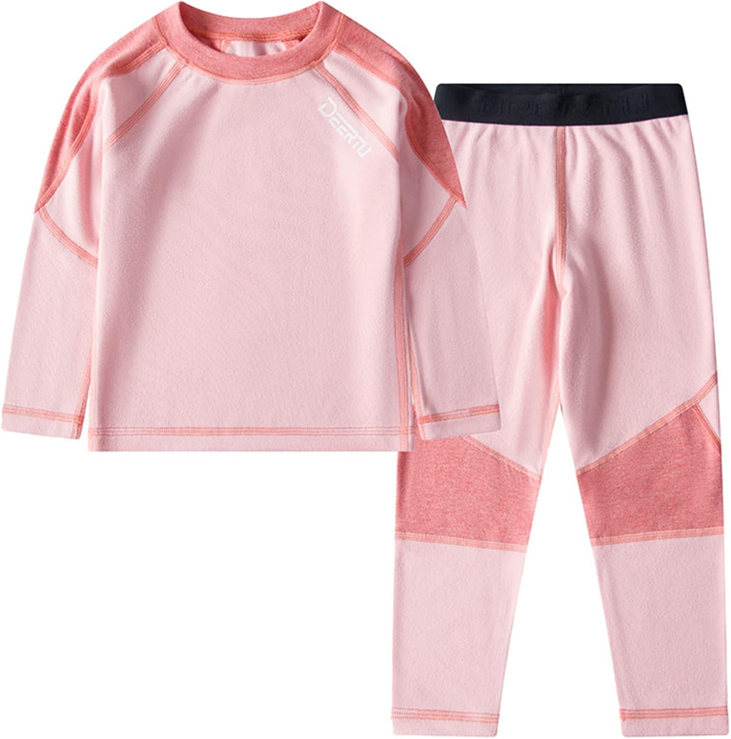 Hansber Kids Boys Girls Thermal Underwear Set Long Johns Base Layer Top with Pants Fall Winter Warm Outfits