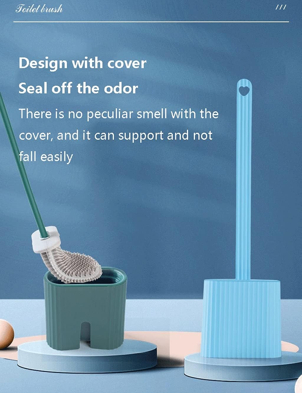 Szczotka toaletowa Set van 2 toiletborstels muurbevestiging schoon spleetvuil toiletpotborstel ontluchtingsafvoer wc-reinigerborstel wc-scrubber Moda