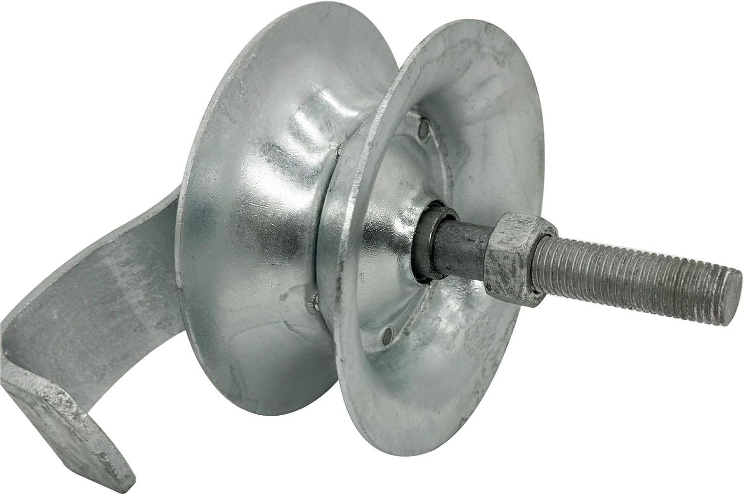 Sliding Gate Rollers 5" Steel Pipe Track Roller Galvanized for 1 5/8" Pipe Track (Pack of 2)