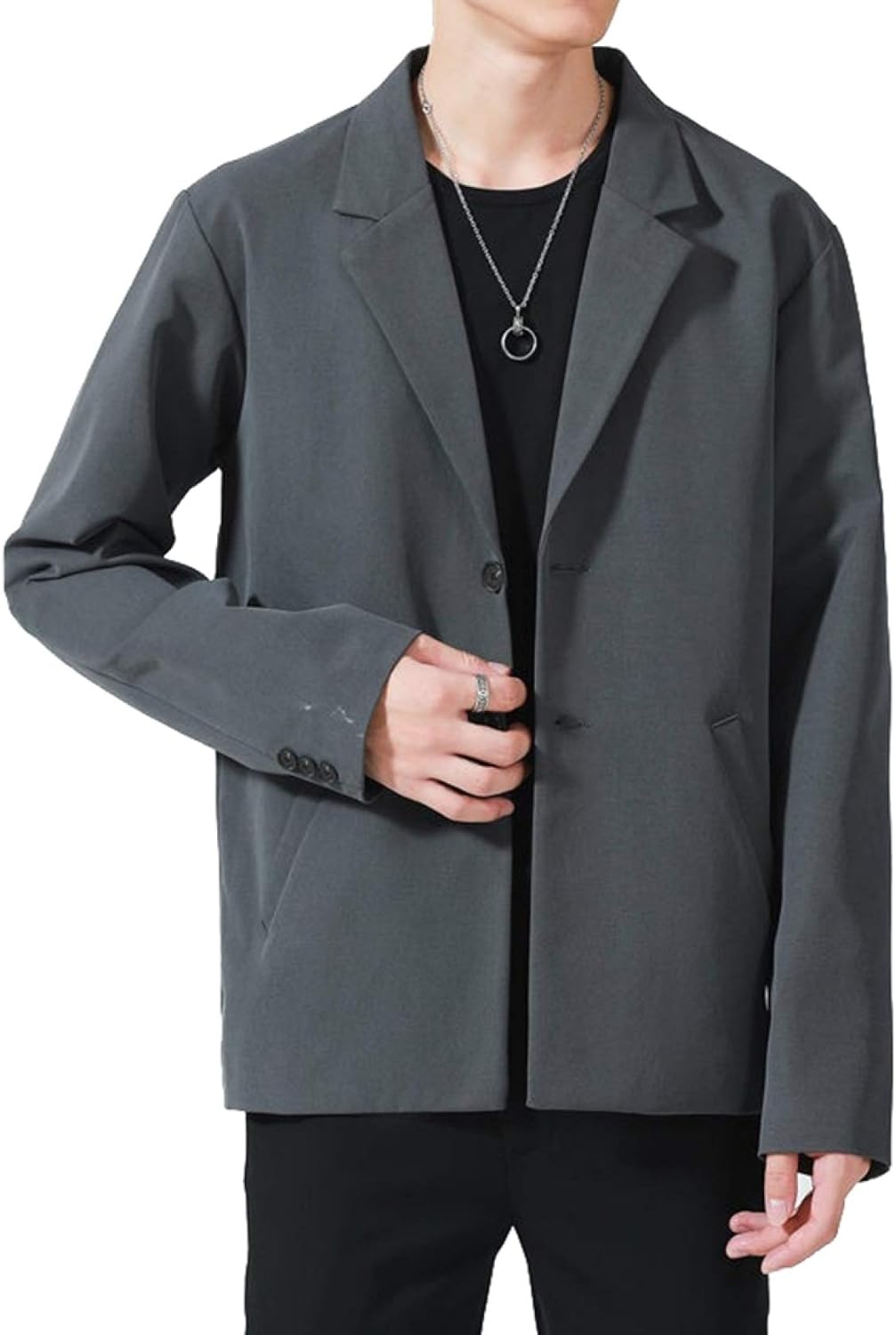 メンズ スーツ ゆったり カジュアルコート オシャレ 2つボタン 春 夏 秋 細身 長袖 テーラードジャケット 上着 アウター 紳士 ショート トップス 薄型 大きいサイズ ビジネス 当店在庫してます