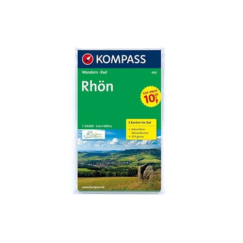KOMPASS Wanderkarte Rhön: Wanderkarten-Set mit Aktiv Guide. GPS-genau. 1:50000