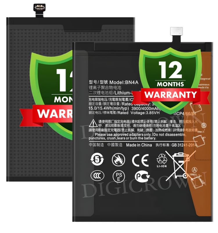 Image of Original BN4A Battery Compatible for Xiaomi Redmi Note 7 / Redmi Note 7s / Redmi Note 7 Pro (4000mAh) - 1 Year Warranty