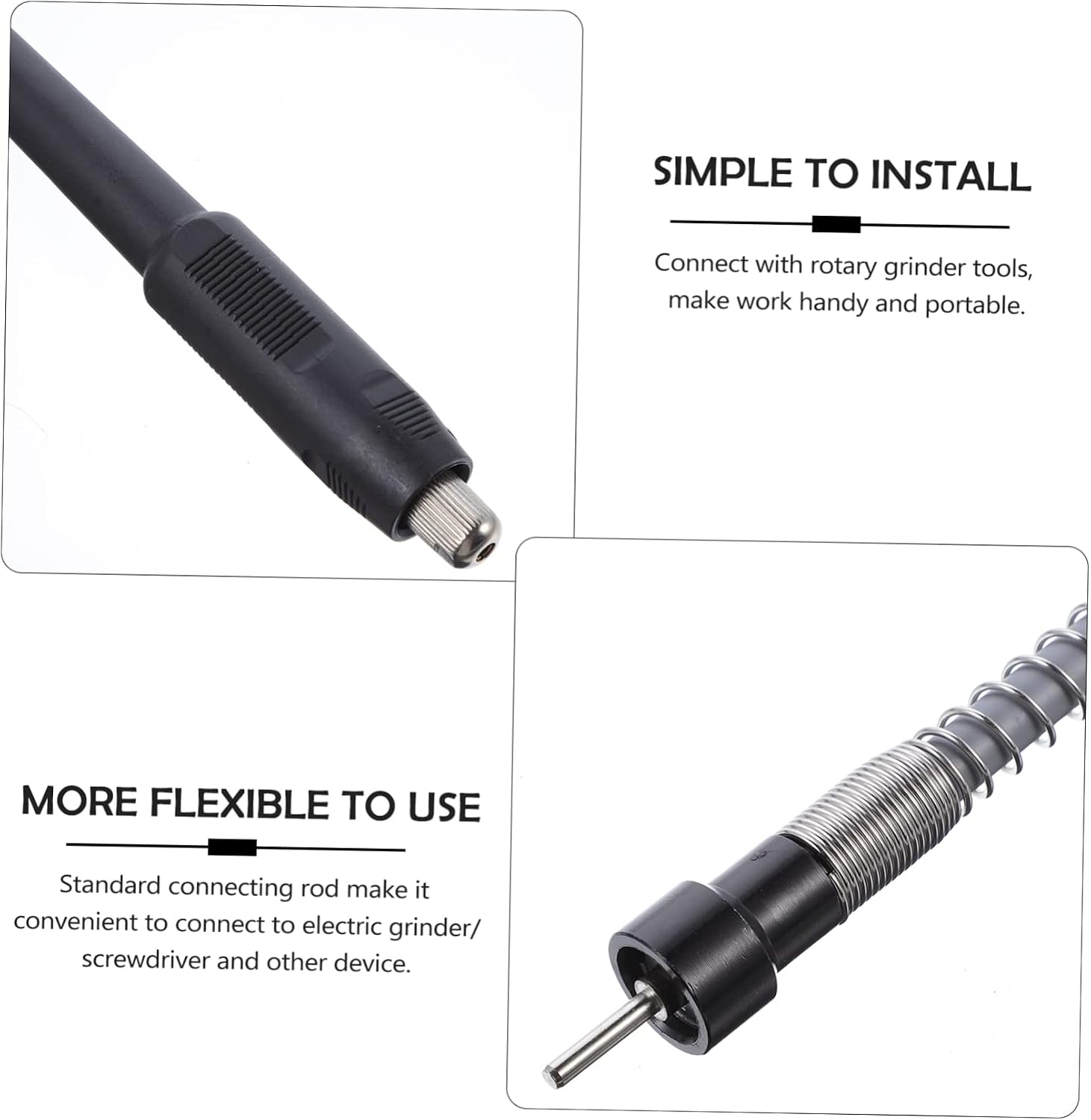 Flexible Drill Drive Shaft Attachment Flex Shaft Adapter for Rotary Tool Easy Installation for Carving Polishing Tight Spaces