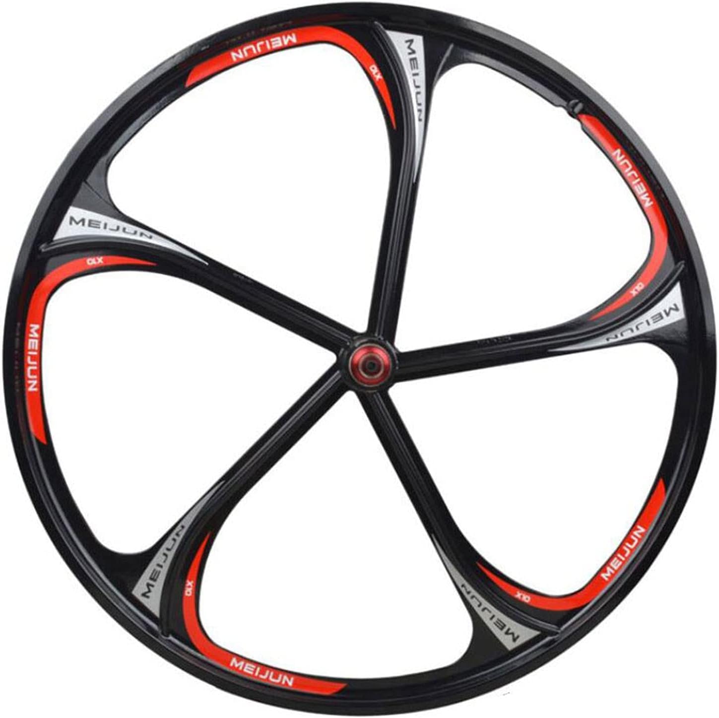 Cerchio da Bicicletta da 26" per Bici MTB (Anteriore Posteriore), Set di Ruote per Bici Cerchi a 5 Razze Freno a Disco Ruote da Ciclismo per Bici da 7/8/9/10 velocità Set di Ruote