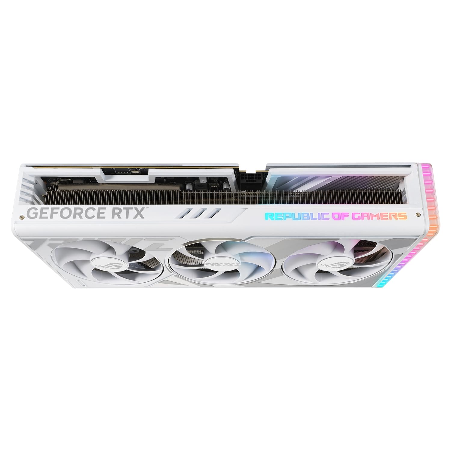 ASUS ROG Strix NVIDIA GeForce RTX 4080 SUPER OC Edition Scheda Grafica 16 GB GDDR6X, 256 Bit, PCIe 4.0, HDMI, DisplayPort, Bianco, ROG-STRIX-RTX4080S-O16G-WHITE