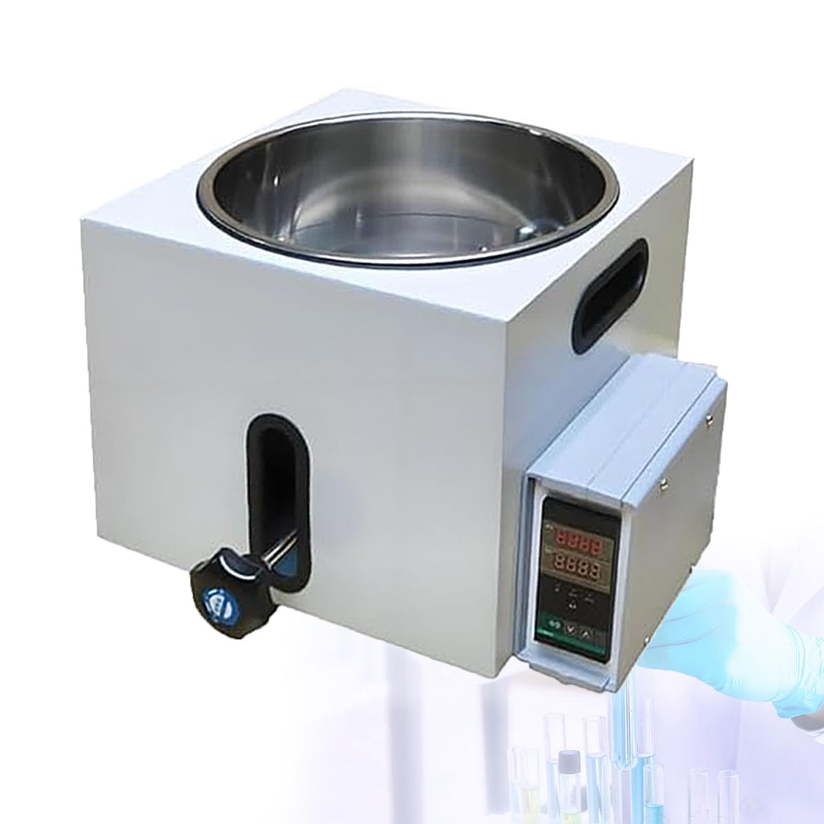 Baño De Circulación De Aceite/Agua a Alta Temperatura, Calentador De Laboratorio De Tipo Elevador con Revestimiento De Acero Inoxidable, para La Mezcla De Líquidos 3L