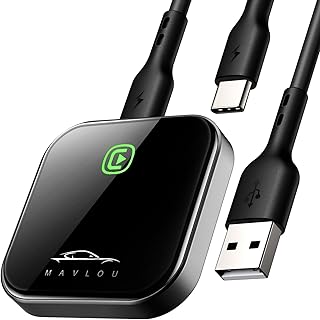 محول كاربلاي لاسلكي لأجهزة آبل باتصال سريع ومستقر لتحويل كاربلاي السلكي إلى لاسلكي، وحدة تحكم لاسلكية تدعم خاصية التوصيل والتشغيل مع ترقية OTA لآيفون iOS 10+ والسيارات مع نضام كاربلاي سلكي (رمادي)