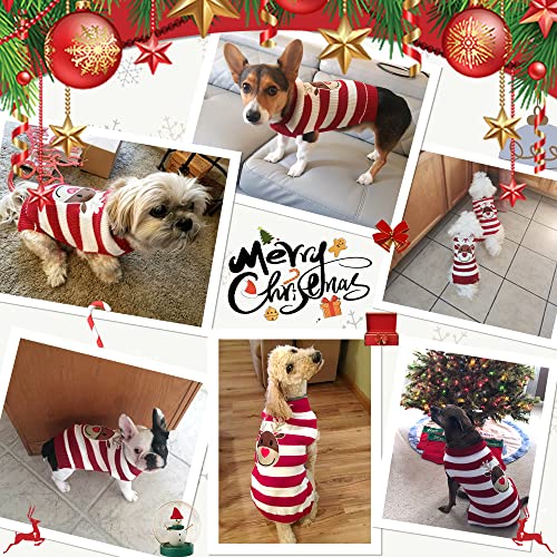 Nacoco Dog Reindeer Sweaters Dog Sweaters New Year Christmas Pet Clothes For Small Dog And Cat (Red, Medium) #TOP4
