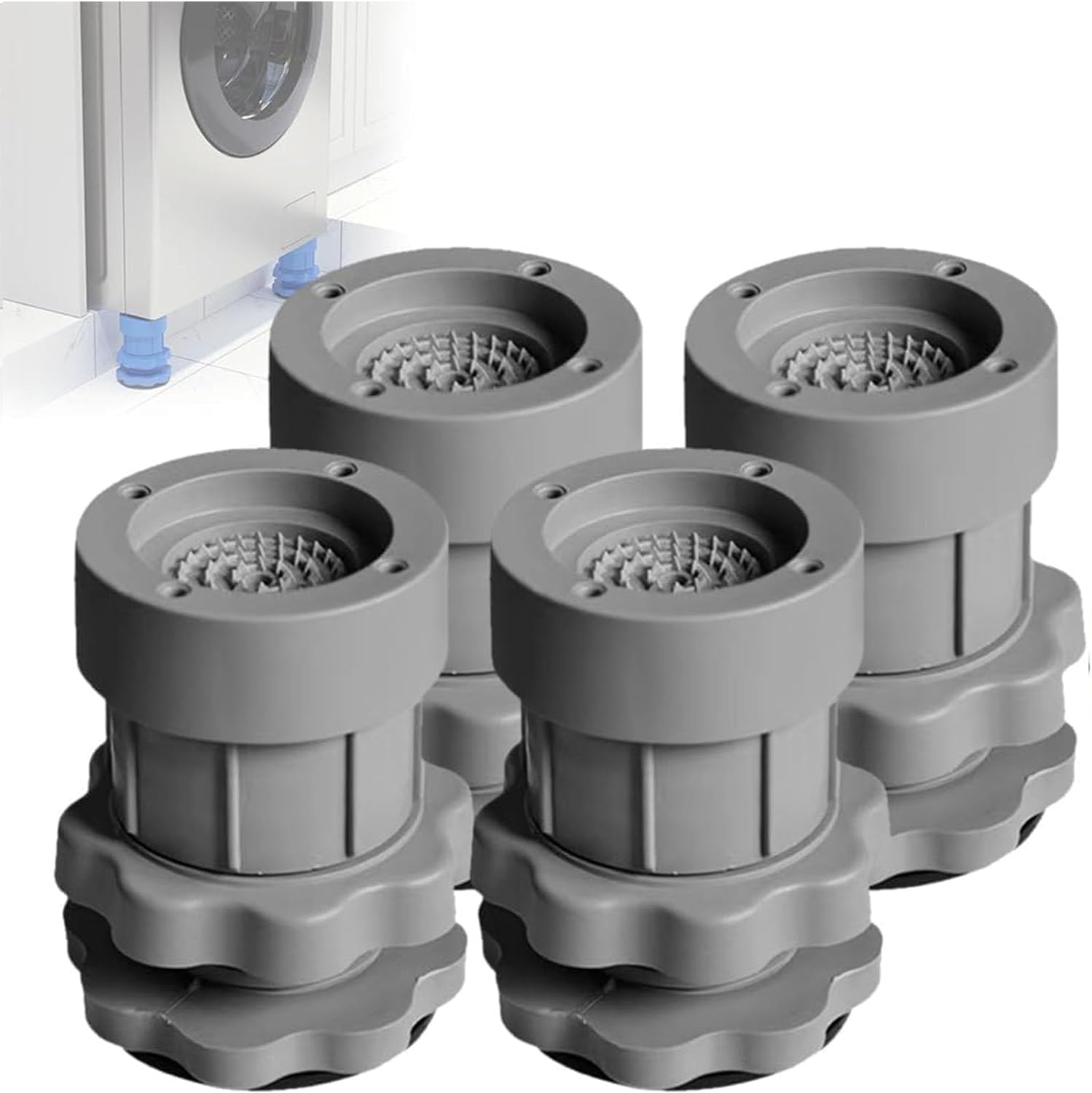 Mantra Impex Washing Machine Vibration Pads - Adjustable Dryer Shock & Noise Cancelling Pads, Anti Vibration Pads for Washing Machine Support, Anti Vibration Pads for Washing Machine, 4 Pcs (B0D59J6PJD) Amazon Price History, Amazon Price Tracker