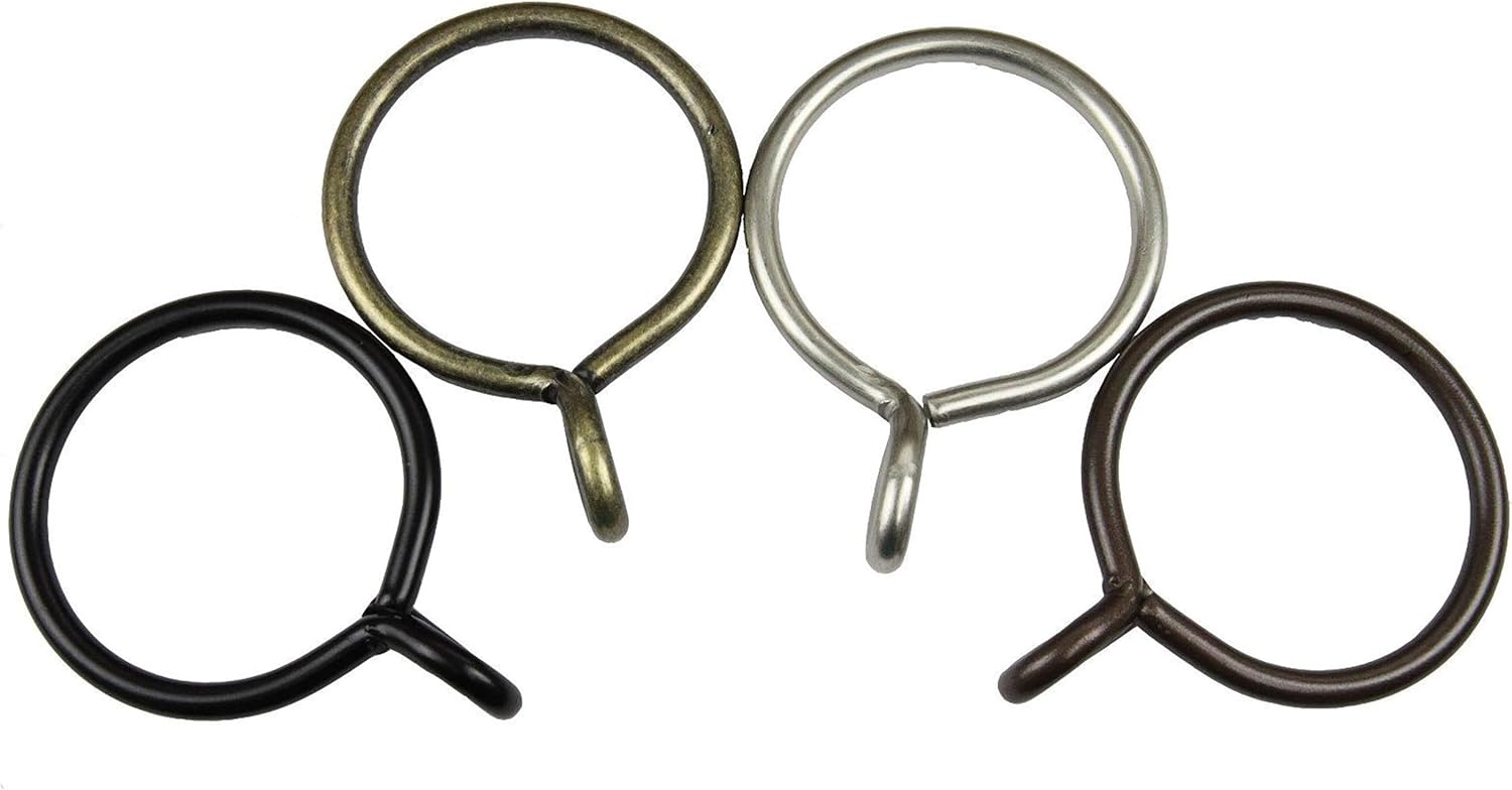 2-1/4 inch Curtain Eyelet Rings (Set of 10) - Antique Brass
