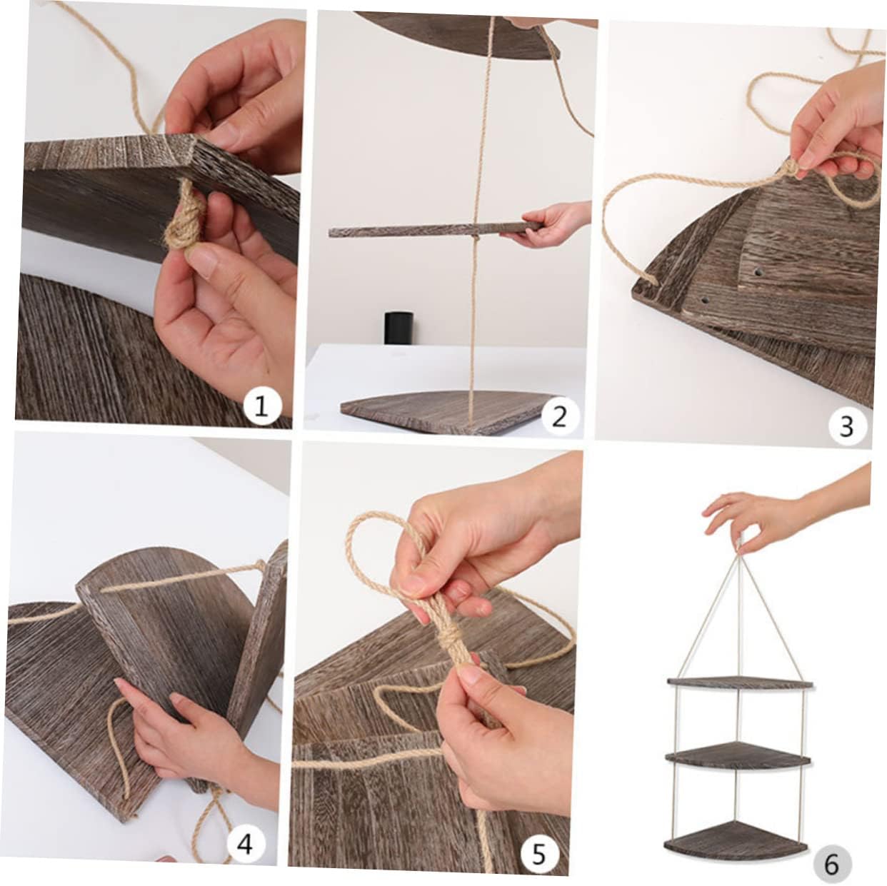 ABOOFAN Corner Shelf Unit Wall Flower Pot Rack for Living Room Practical Storage Shelf