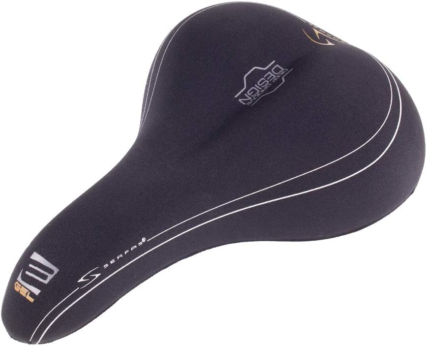 SERFAS Bicycle Saddle E-Gel Dual-Density Lycra Material