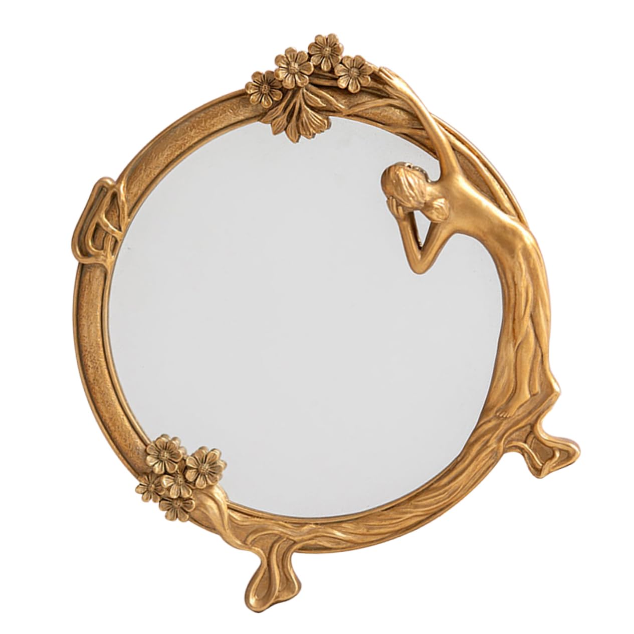 GALPADA Zarter Vintage Schminkspiegel Tisch Schminkspiegel für Schlafzimmer