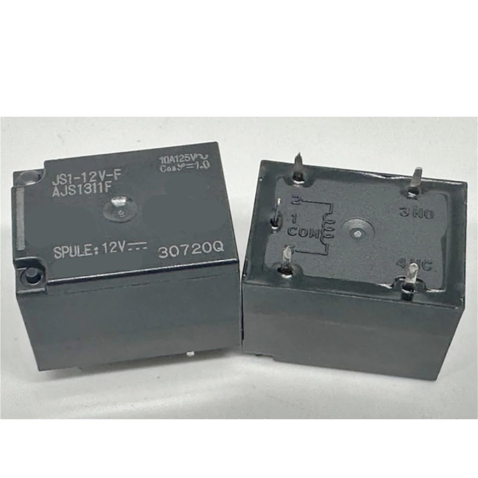 Relé JS1-12V-F AJS1311F microinterruptor electromagnético 5 pines 10A 3