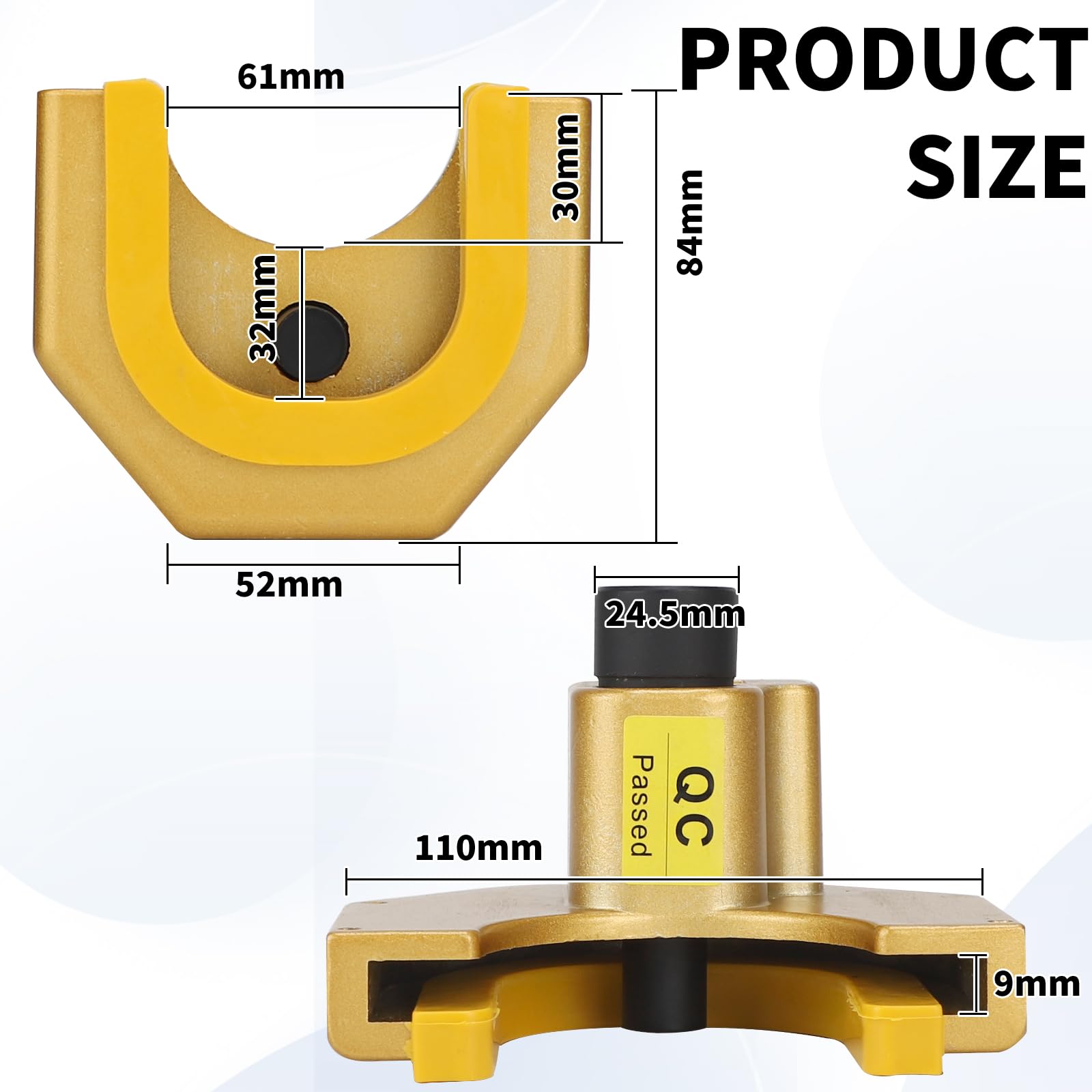 SWAWIS Zamek do przyczepy, zabezpieczenie przed kradzieżą, cokół ze stopu aluminium, ochrona przed kradzieżą, akcesoria do przyczepy, zamek dyszlowy, z 2 kluczami