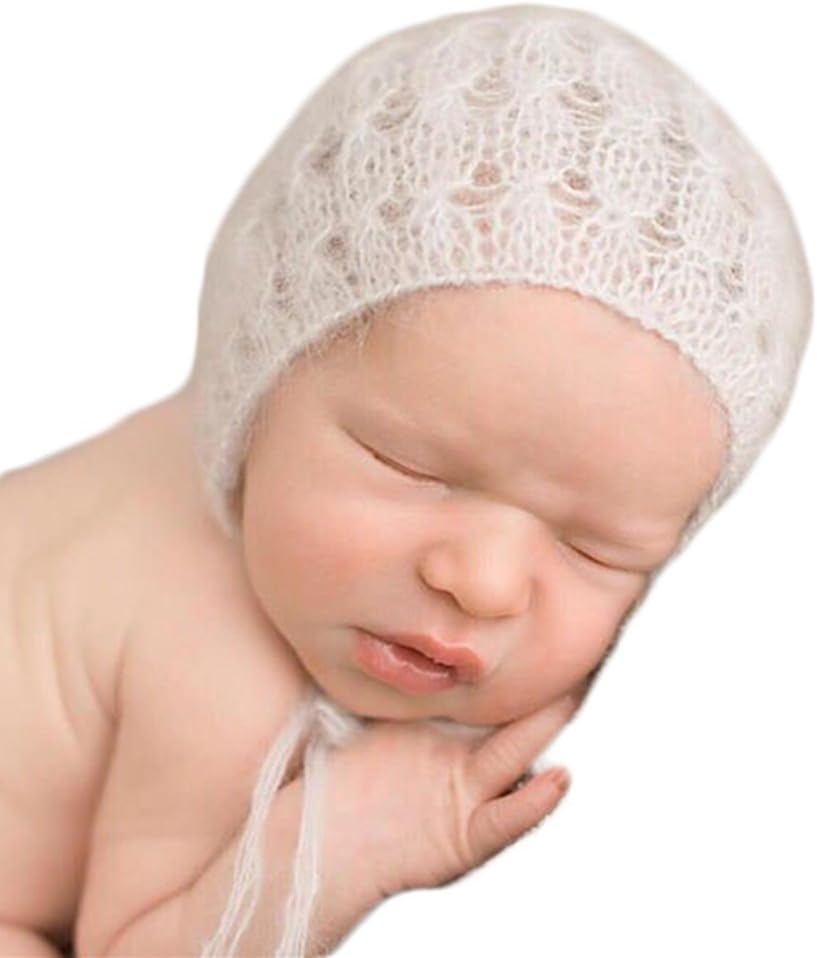 Zeroest Baby Photography Props Boy Girl Photo Shoot Outfits Newborn Crochet Costume Infant Knitted Clothes Mohair Hat