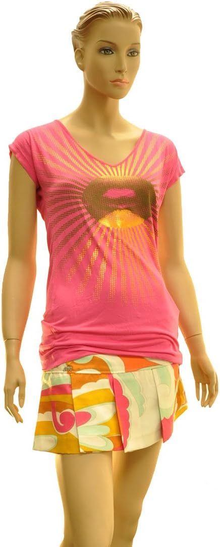 Miss Sixty Pink Viscose Short Sleeve Top Blouse