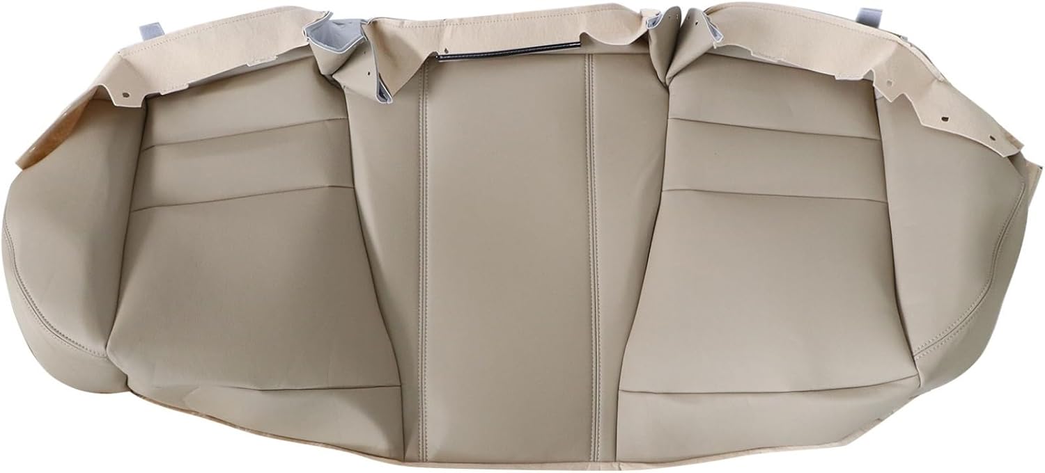 NLQR Back Car Seat Cover, Rear Bench Bottom Vinyl Cover Tan Compatible with Honda Accord 2008 2009 2010 2011 2012