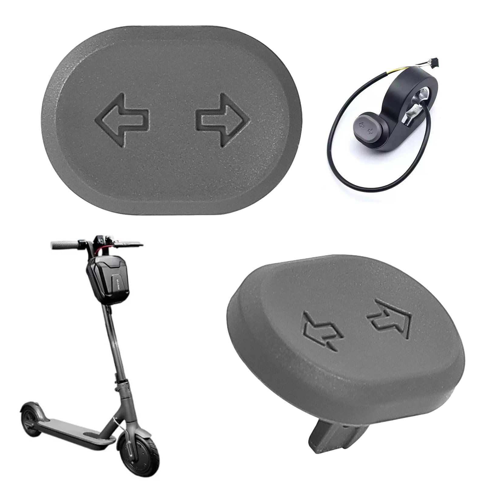 Interruptores de Intermitente para Ninebot F2/F2 Plus/E2 PRO/MAX G2, Botón de Repuesto para Scooter