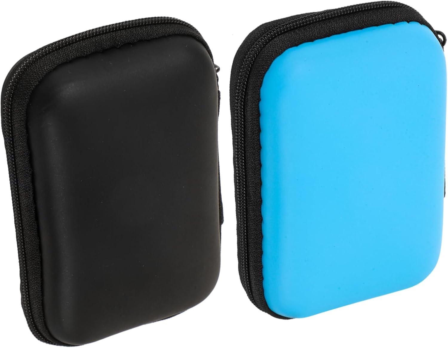 2Pcs Portable Hard Drive Case Storage Box Durable Organizer for Computer Accessories Stylish Color Options for Travel and Storage