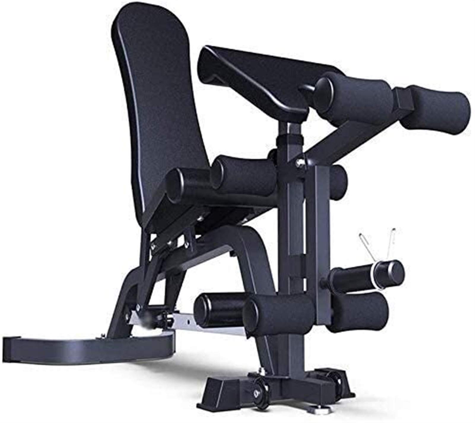 AYCDL Home Fitness Equipment Adjustable Multifunction Commercial Professional Fitness Exercise Bench Multifunction Adjustable Dumbbell Bench Home Fitness Workout Bench,Black,Black