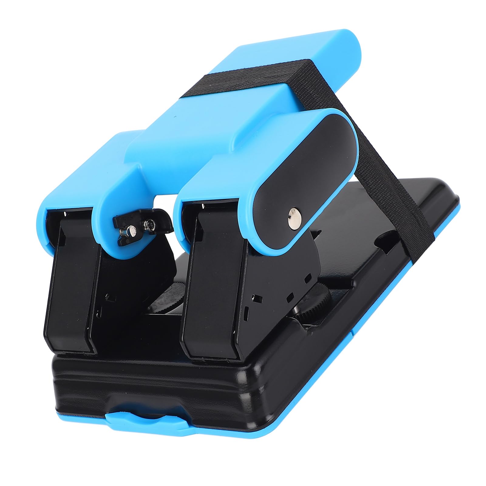 Perforatrice professionale a 2 fori, capacità di 70 fogli, con guida in metallo, righello per carta A4, uso ufficio, struttura in lega ABS, spaziatura 70 mm, 80 mm.
