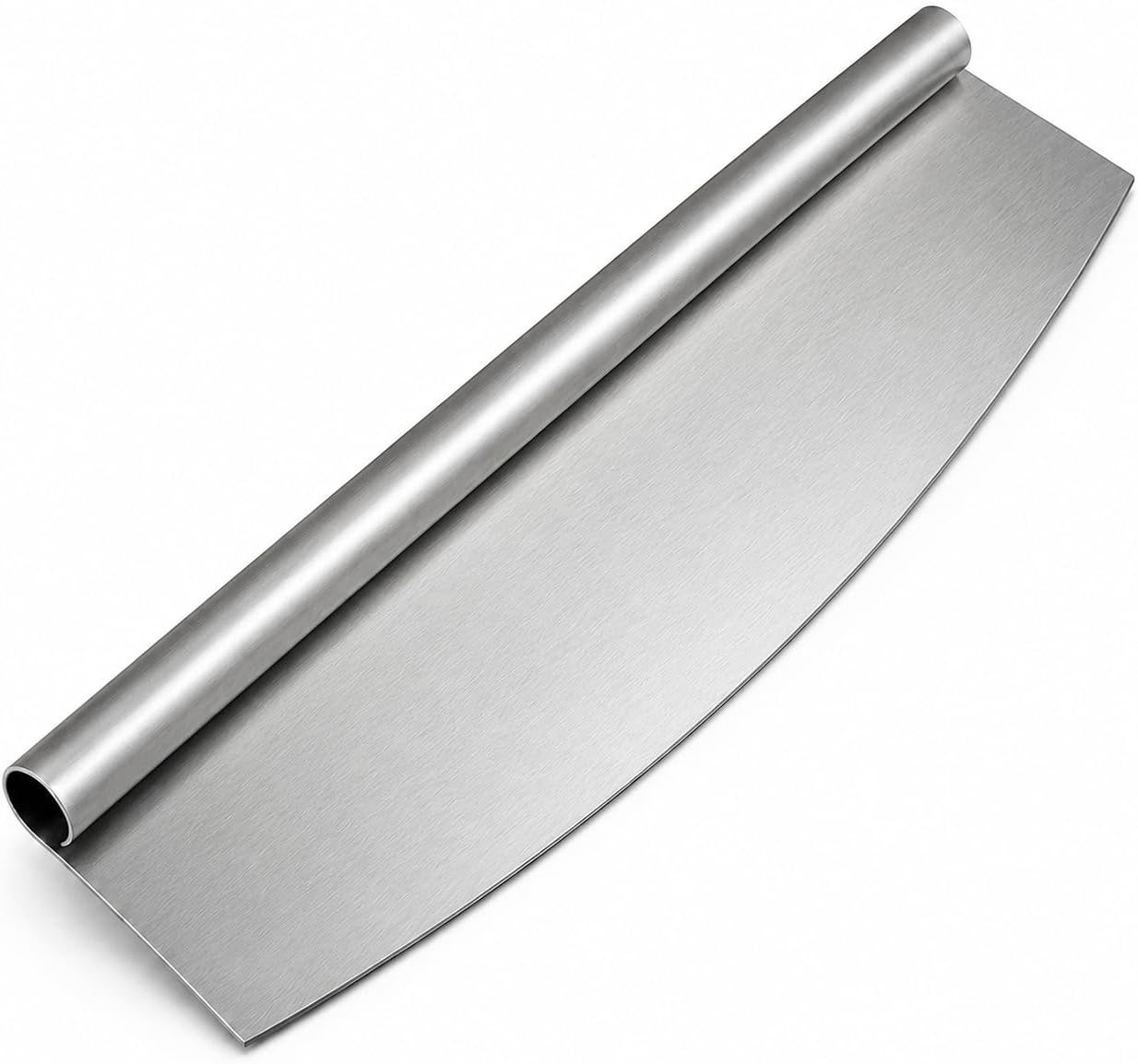 HUJI 14-Inch Premium Pizza Cutter Rocker Style - Heavy-Duty Stainless Steel Blade - Non-Stick, Slicing Tool for Pizzerias and Gourmet Home Cooking