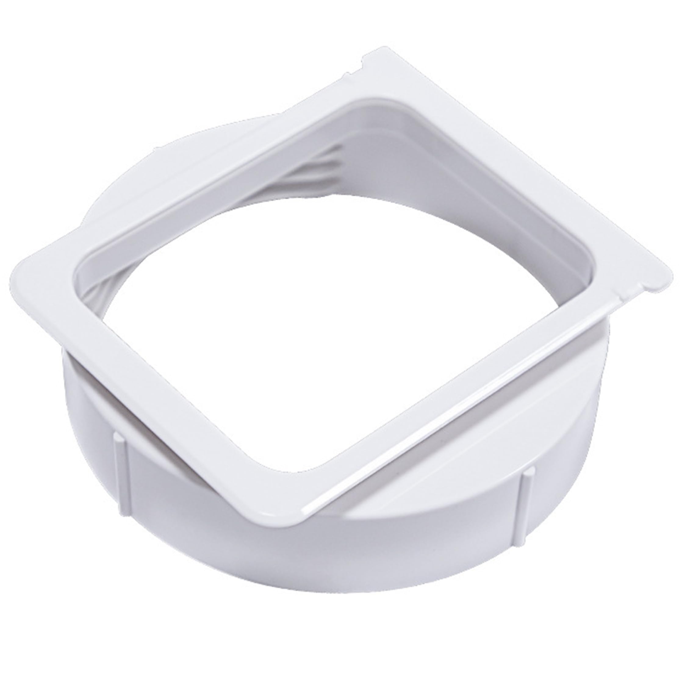 Faroby Portable Ac Hose Adapter, Square to Round Duct Adapter Threaded for Portable Acs, 15cm/5.91inch, White, Ac Hose