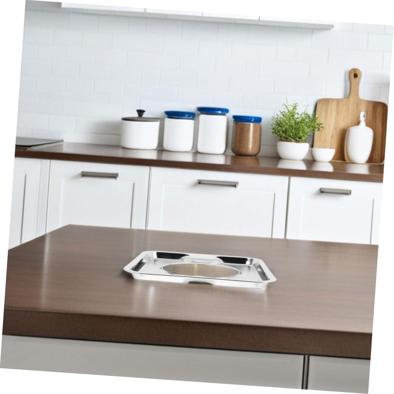 2pcs Stainless Steel Square Gas Range Drip Tray Heavy Duty Easy Cleaning for Gas Stove