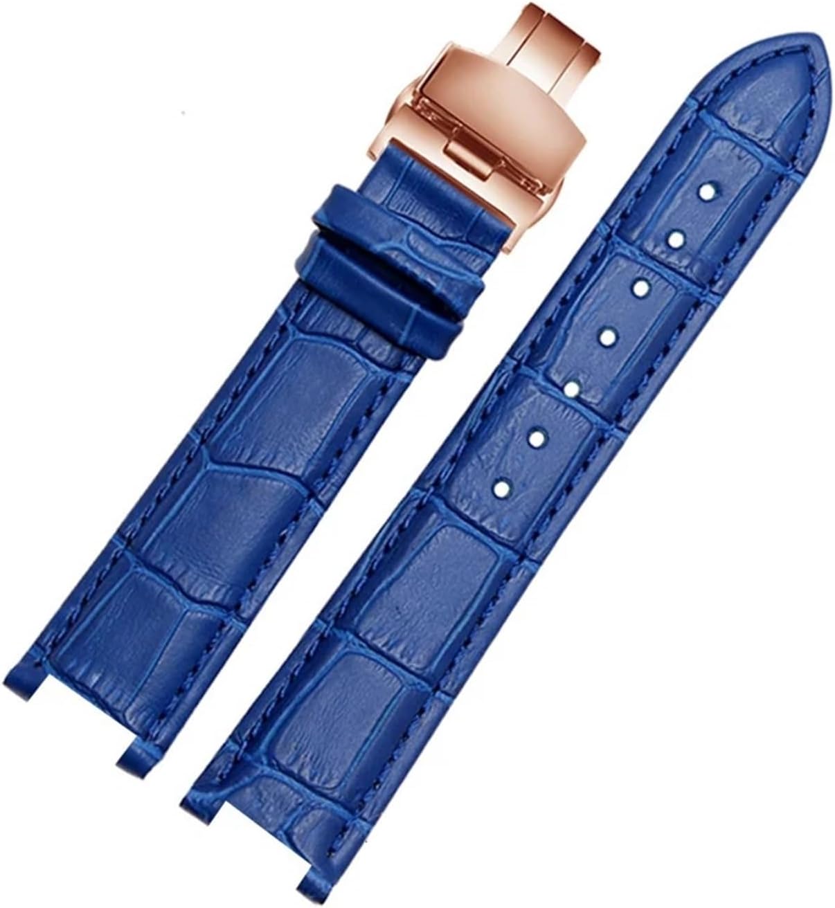 HMFang Genuine Leather Watch Strap Compatible With MK Michael Kors Mike Coles Mk2277 2425 Waterproof Sweat-Proof Notch Watch Band 20mm Wrist Strap