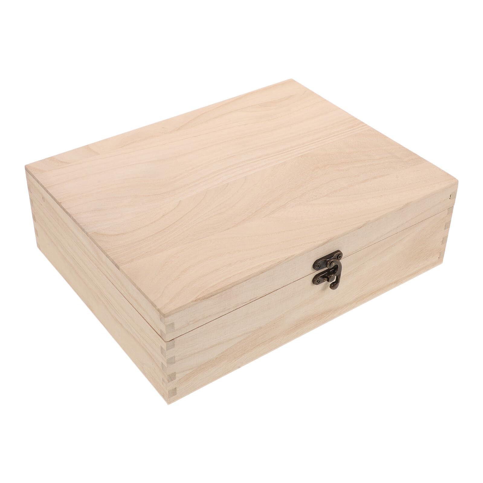 Boîte à Bijoux en Bois Brut sur la Coiffeuse Rangement Maison Grosse Capacité