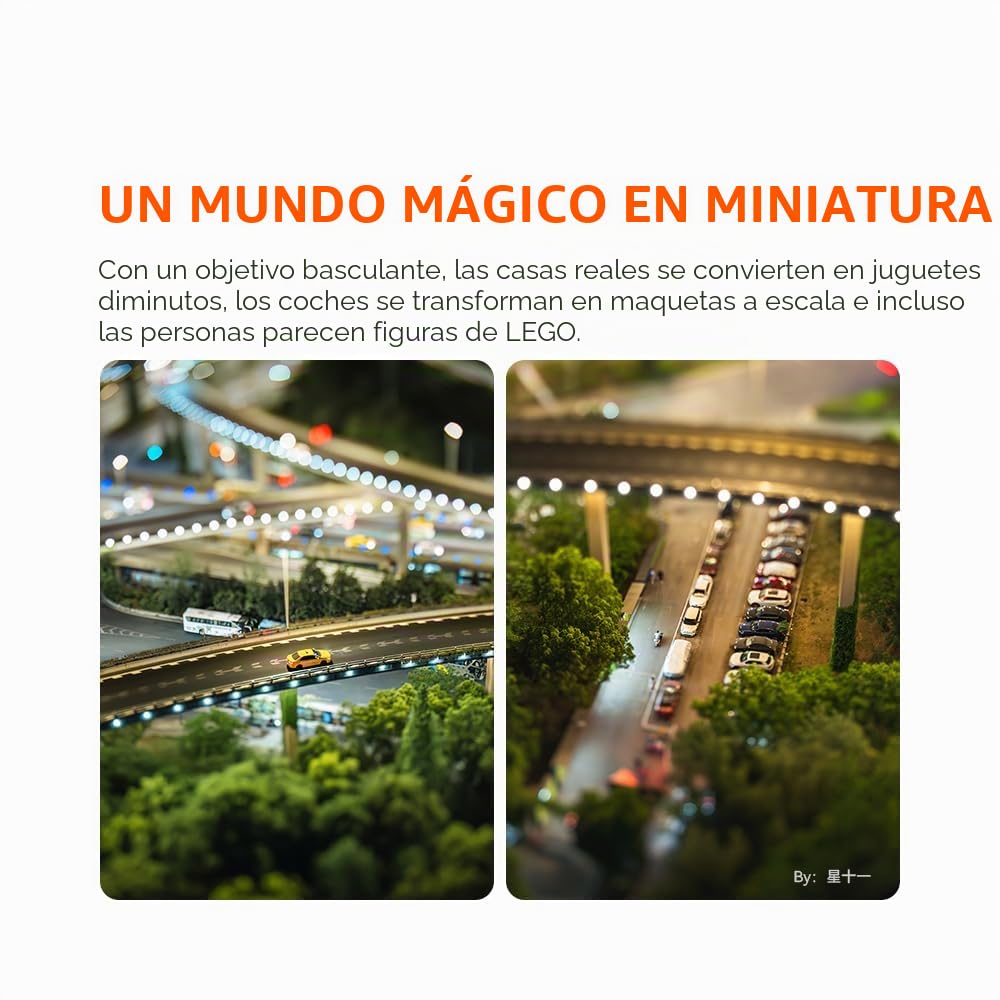 TTArtisan 35 mm F1.4 Tilt Shift Objetivo APS-C para EOS RF y R7, R10; formato completo para EOS R, RP, R5, R5C, R6, R6ii.