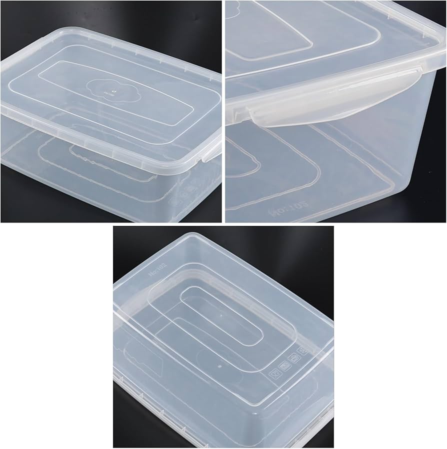 Amazon.com - CadineUS 14 Quart Clear Latching Box, Plastic Storage