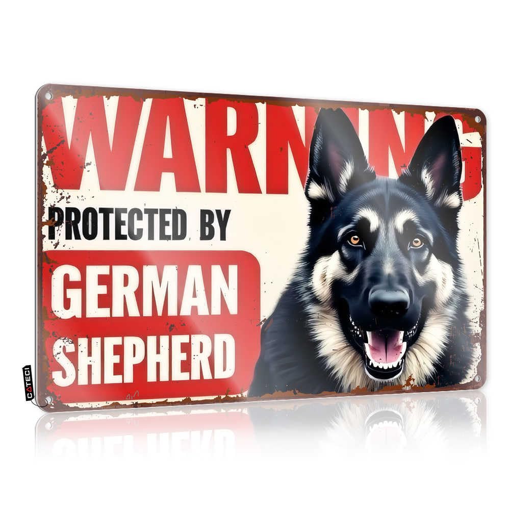 Fzfn Colour German Shepherd Protection Warning Sign Sweet Sarcastic - Room Decoration Art Wall Art Decoration(30X40cm)